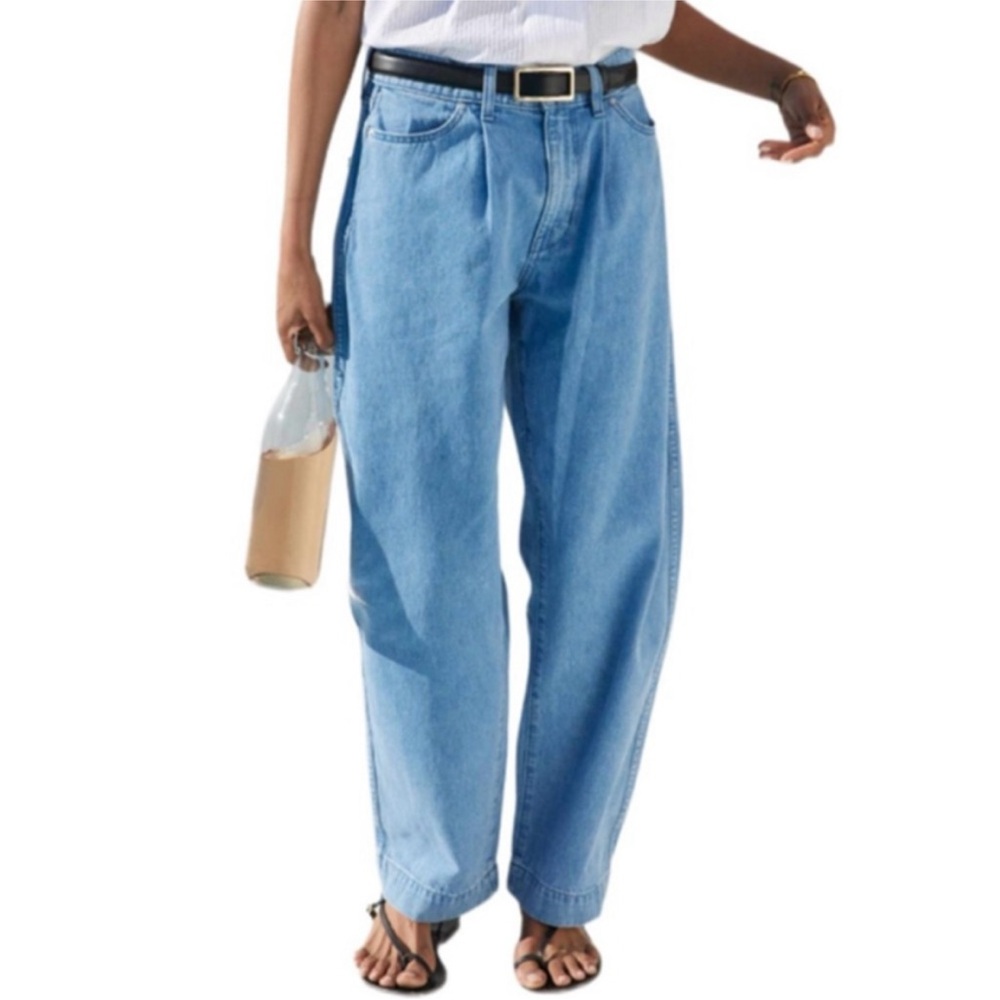 AYR The Hooky Cotton Hemp High-Rise Wide Leg Baggy Jeans 29